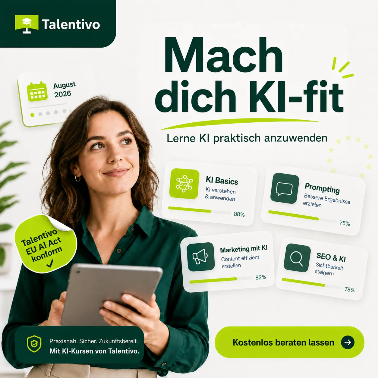 Mach dich KI-fit – lerne KI praktisch anzuwenden